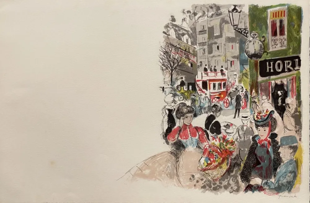 Lithografie Grau Sala - Le petit ami