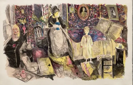 Lithografie Grau Sala - Le petit ami