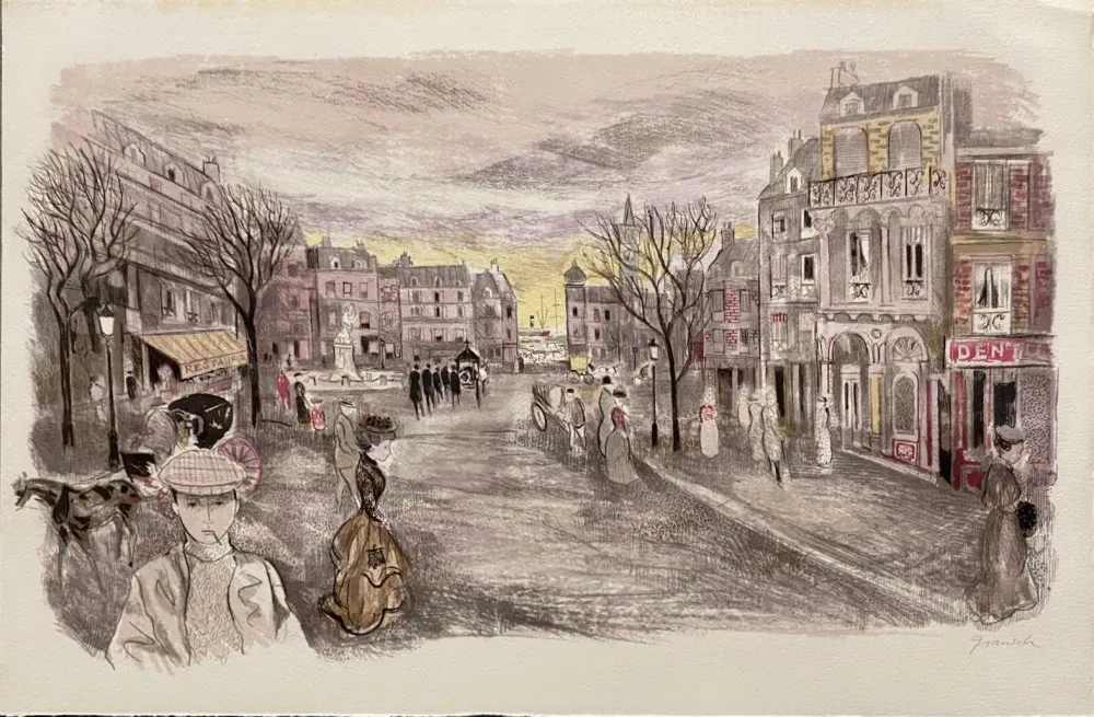 Lithografie Grau Sala - Le petit ami