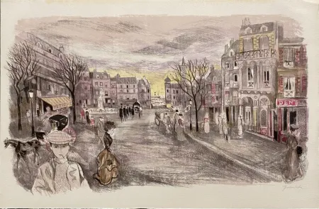 Lithografie Grau Sala - Le petit ami