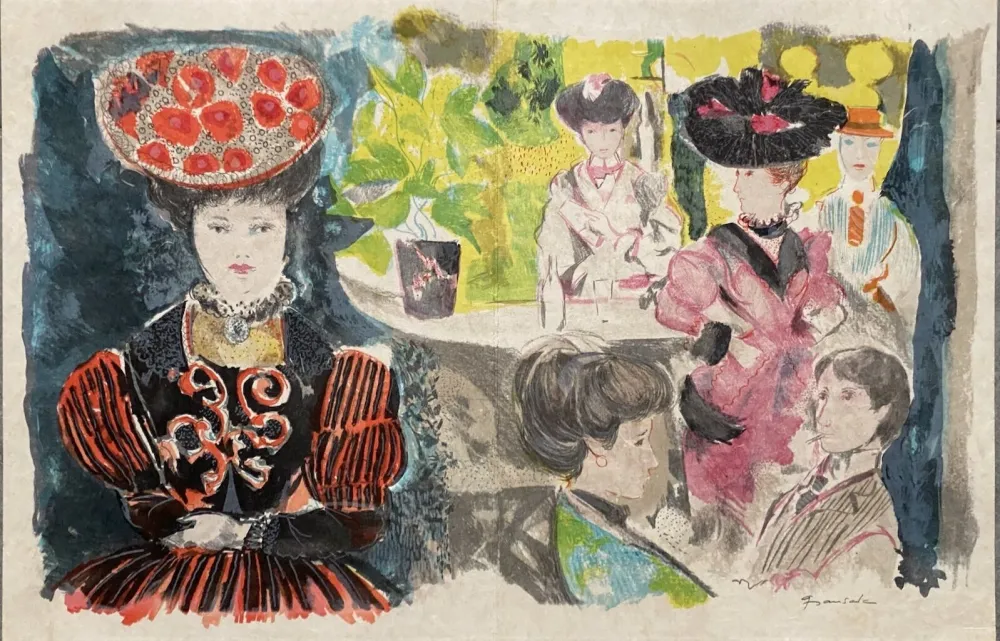 Lithografie Grau Sala - Le petit ami