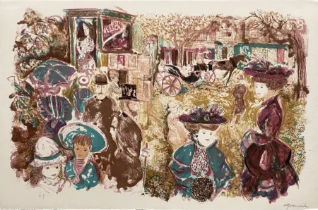 Lithografie Grau Sala - Le petit ami