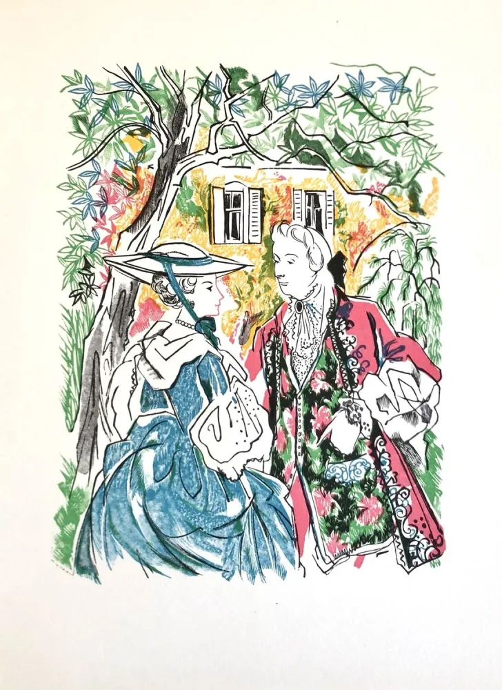 Houtsnede Grau Sala - Théâtre de Marivaux