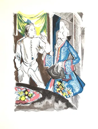 Houtsnede Grau Sala - Théâtre de Marivaux