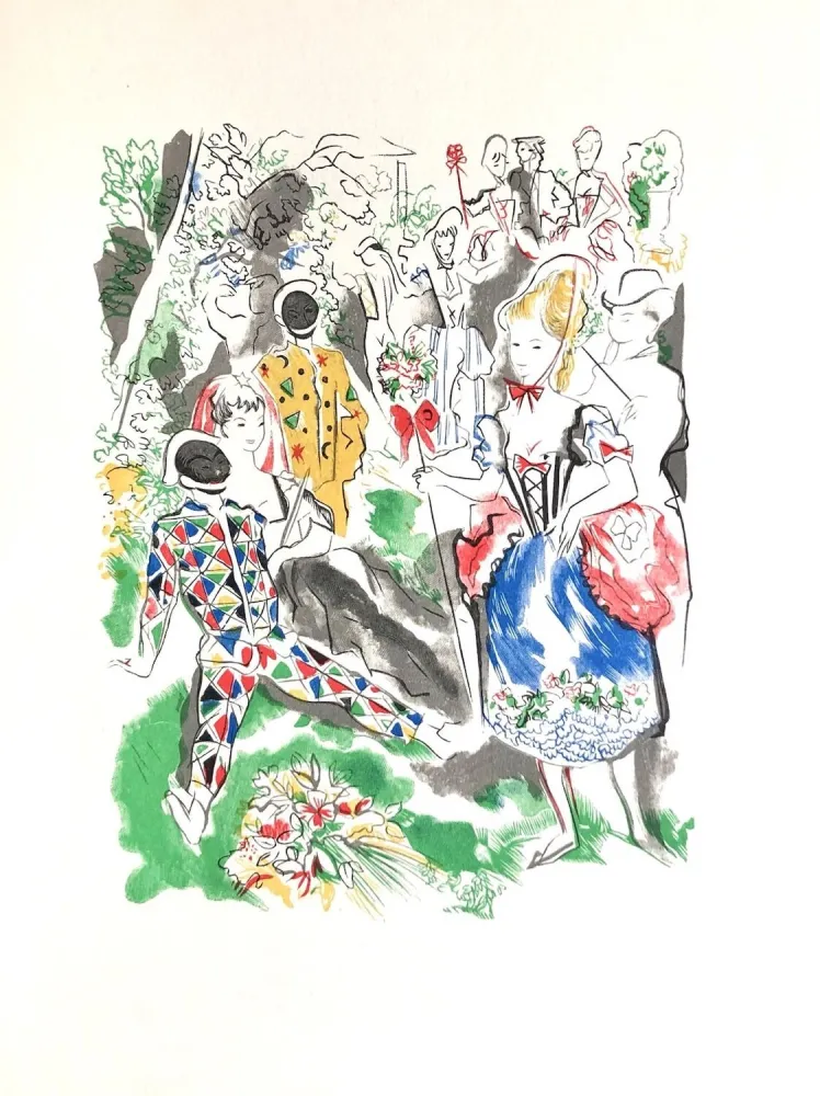 Houtsnede Grau Sala - Théâtre de Marivaux