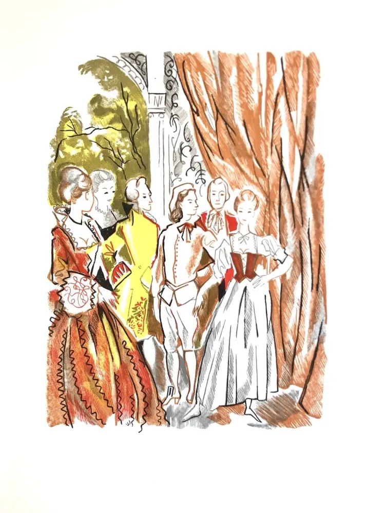 Houtsnede Grau Sala - Théâtre de Marivaux