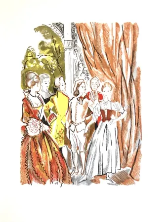 Houtsnede Grau Sala - Théâtre de Marivaux