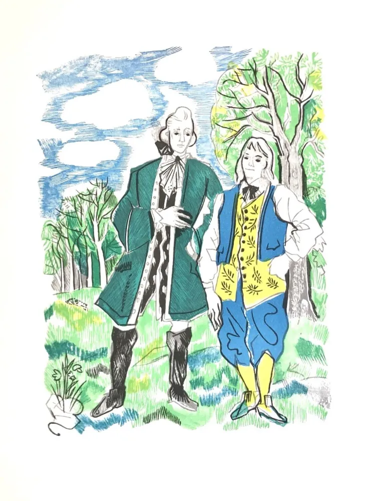 Houtsnede Grau Sala - Théâtre de Marivaux