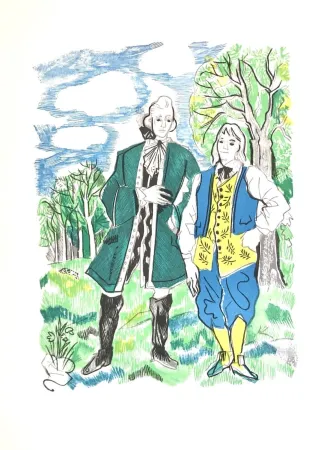 Houtsnede Grau Sala - Théâtre de Marivaux