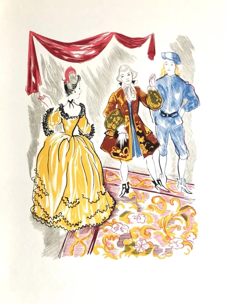 Houtsnede Grau Sala - Théâtre de Marivaux