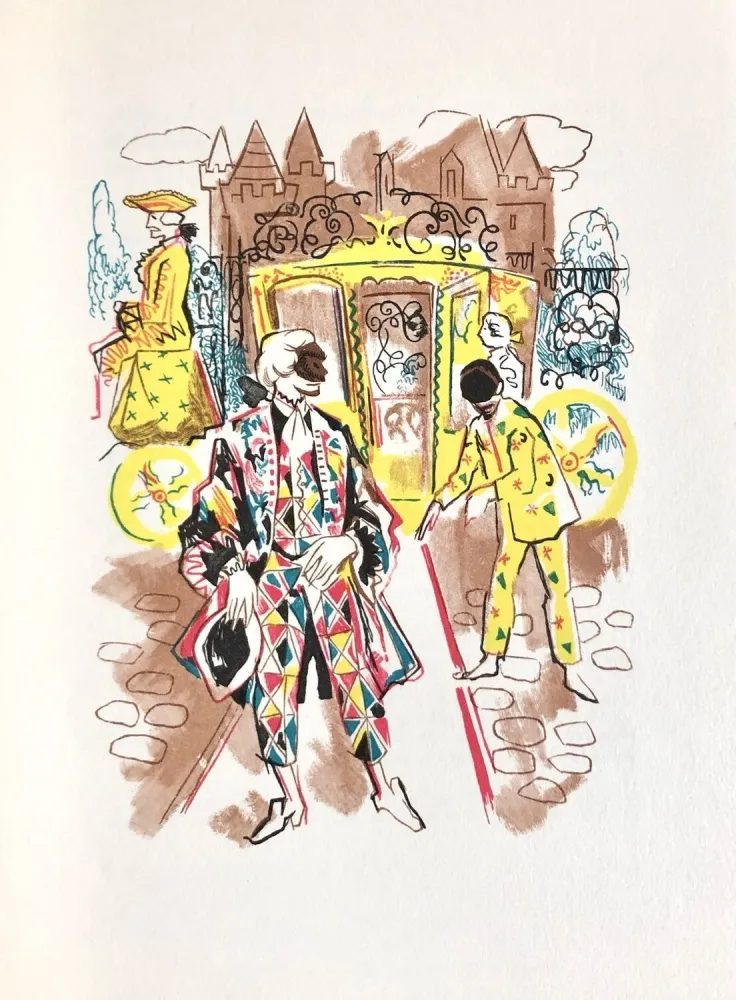 Houtsnede Grau Sala - Théâtre de Marivaux