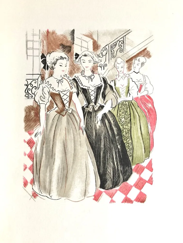 Houtsnede Grau Sala - Théâtre de Marivaux