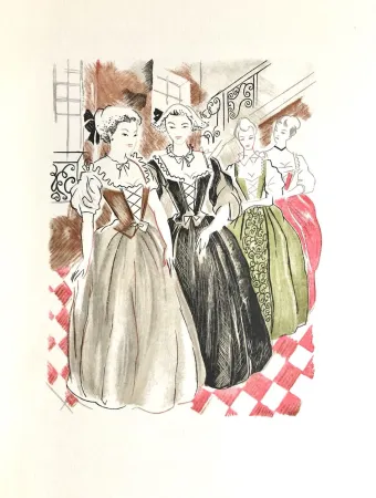 Houtsnede Grau Sala - Théâtre de Marivaux