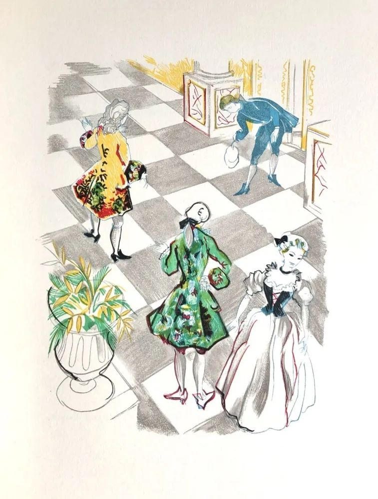 Houtsnede Grau Sala - Théâtre de Marivaux