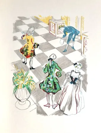 Houtsnede Grau Sala - Théâtre de Marivaux