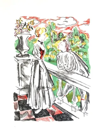 Houtsnede Grau Sala - Théâtre de Marivaux