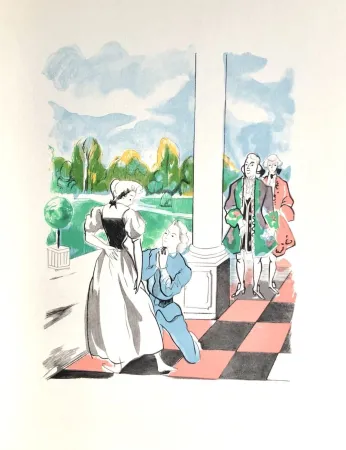 Houtsnede Grau Sala - Théâtre de Marivaux