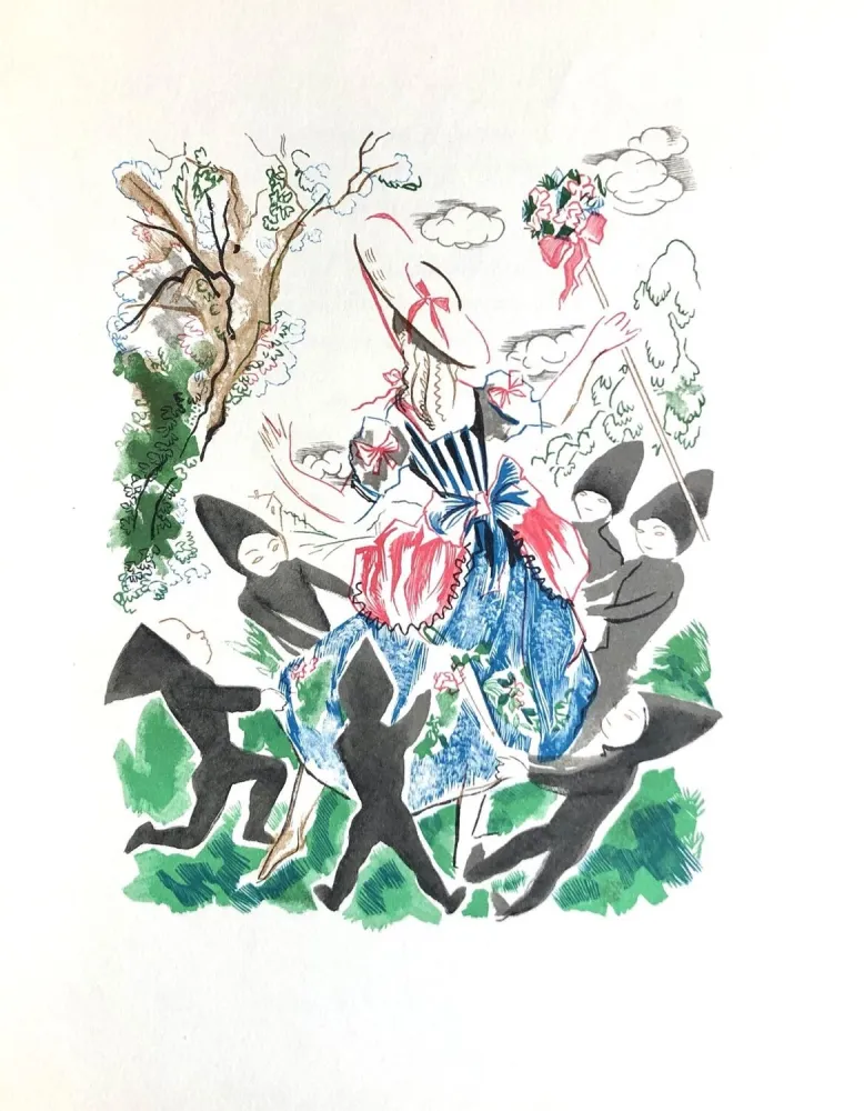 Houtsnede Grau Sala - Théâtre de Marivaux