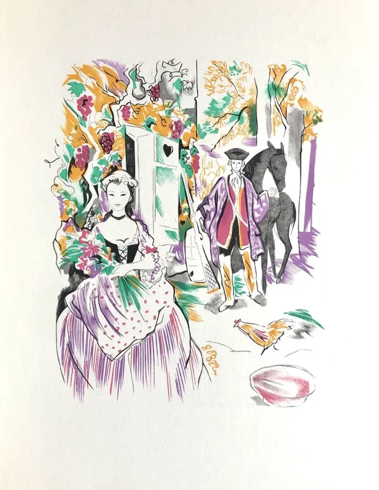 Houtsnede Grau Sala - Théâtre de Marivaux