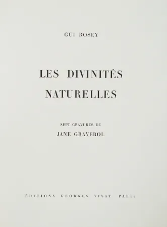 Geïllustreerd Boek Graverol - Les divinités naturelles