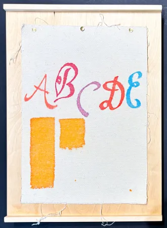 Geen Techniek Griffa - Giorgio Griffa (1936) - Acrylic on canvas - 2014