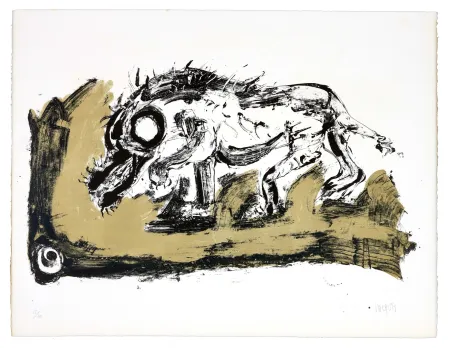 Lithografie Grinberg - Le changement en Cain (Caïnabel)