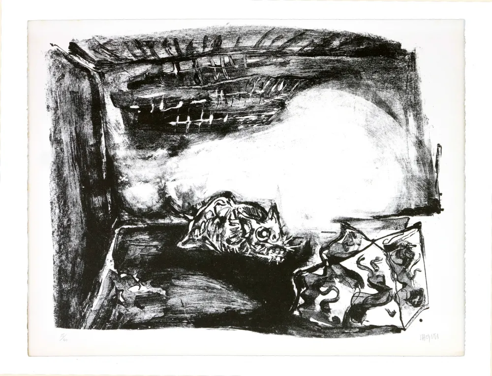 Lithografie Grinberg - Une autre possibilité (en fumée)