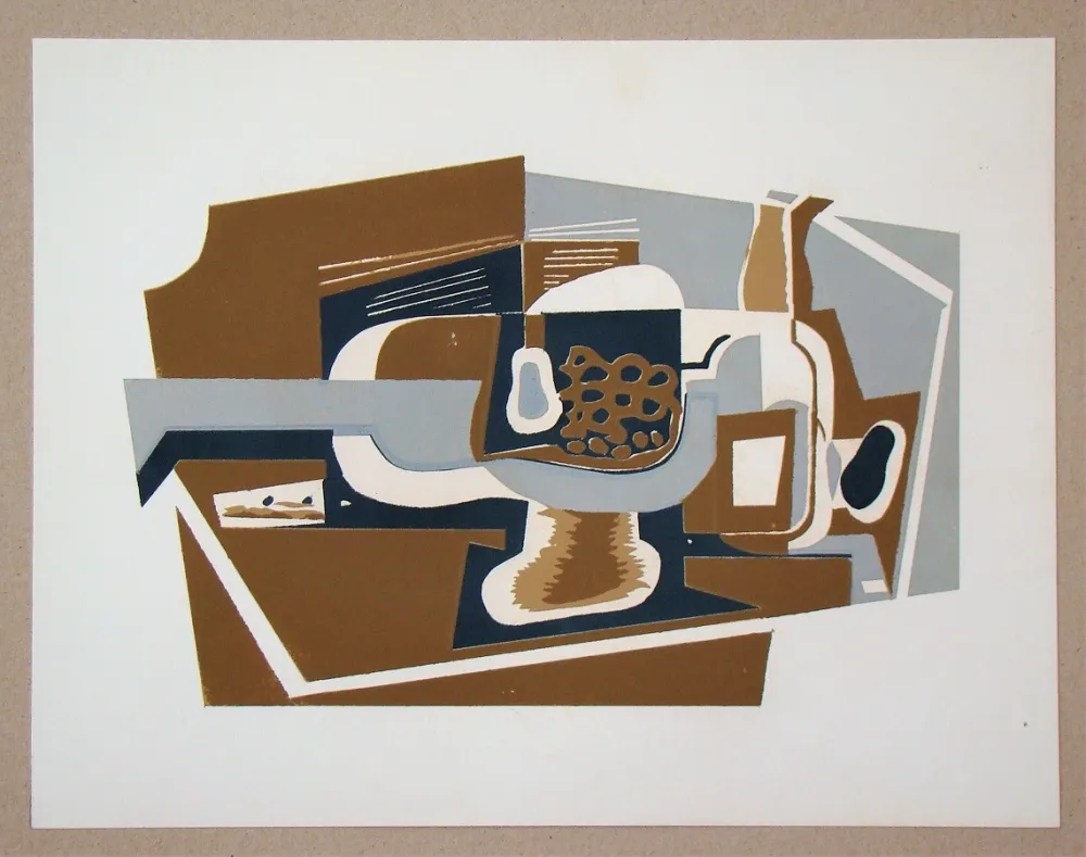 Zeefdruk Gris  - Le compotier, 1923