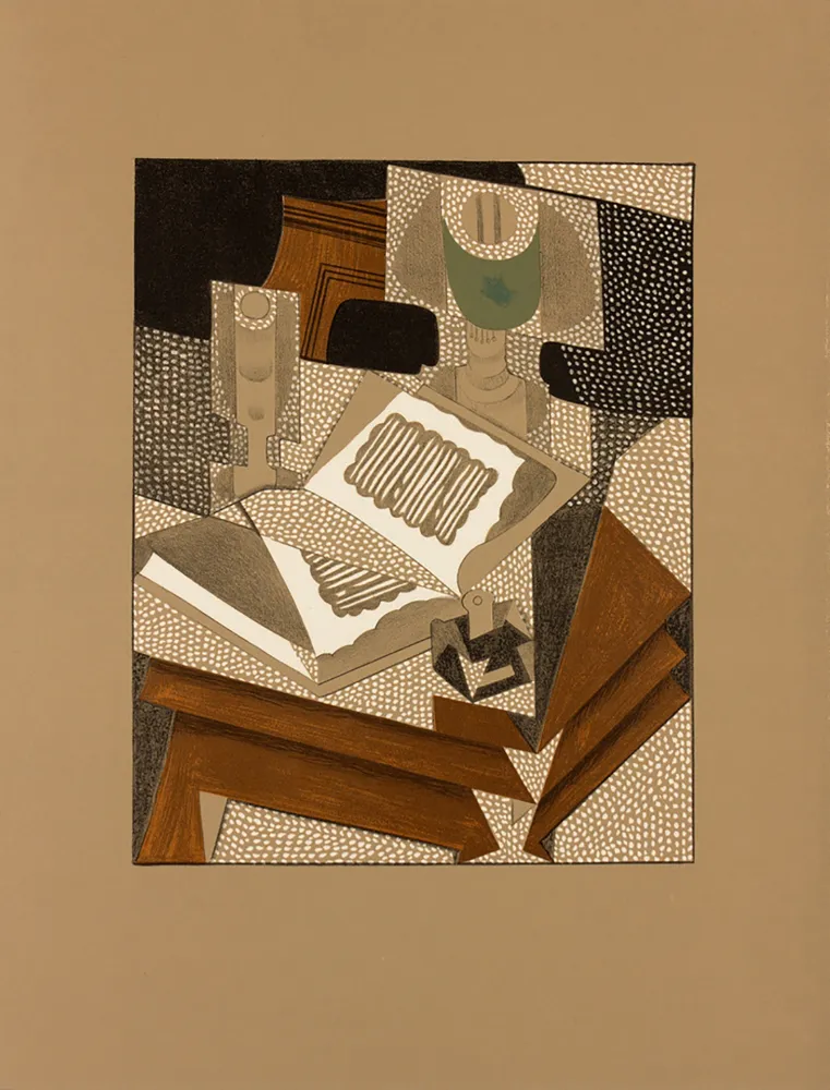 Lithografie Gris  - LE LIVRE. Lithographie pour 