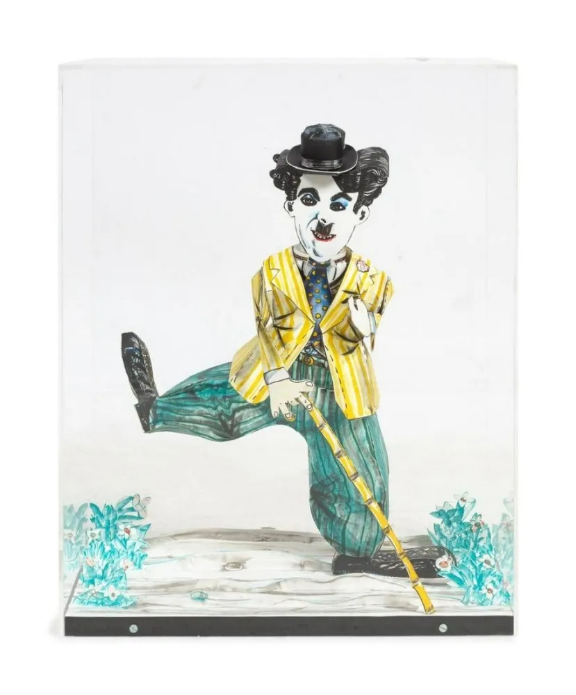 Lithografie Grooms - Charlie Chaplin