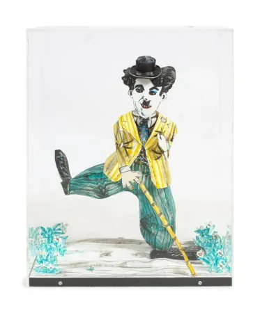 Lithografie Grooms - Charlie Chaplin