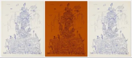 Lithografie Grooms - City of Chicago exhibition poster