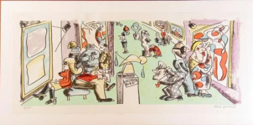 Lithografie Grooms - Museum