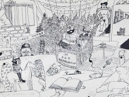 Zeefdruk Grooms - Stockholm Print