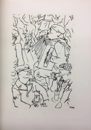Geïllustreerd Boek Grosz - Pierre Mac Orlan : PORT D’EAUX MORTES. Lithographies de Georges Grosz. 1926.