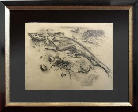 Geen Techniek Grosz - STRANDGUT Original pencil drawing on paper