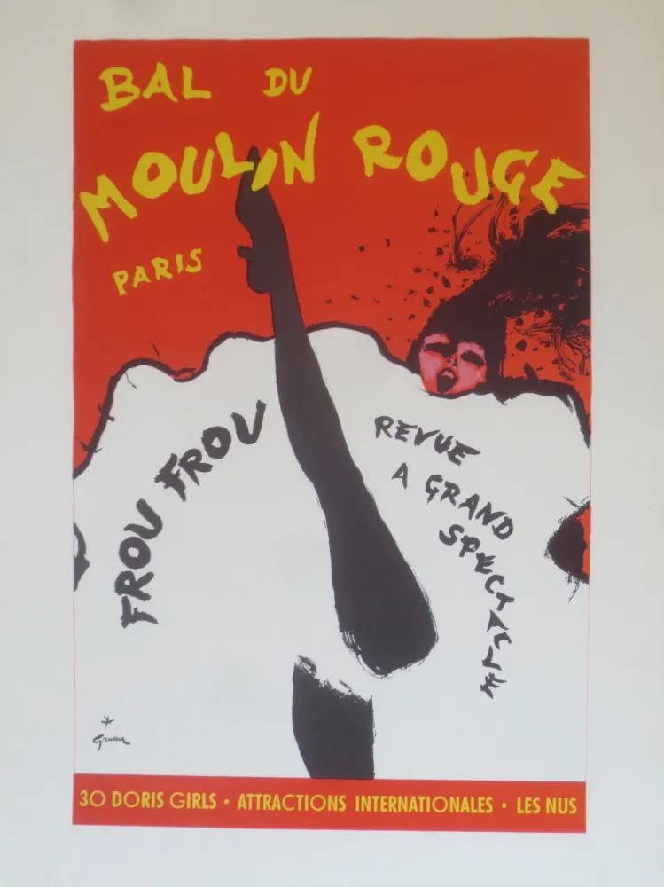 Lithografie Gruau - Frou frou