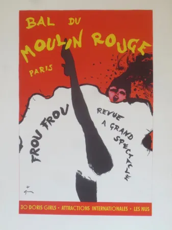 Lithografie Gruau - Frou frou