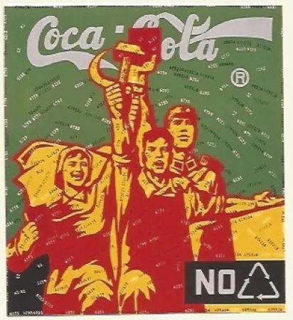 Lithografie Guangyi - Great criticism - Coca Cola