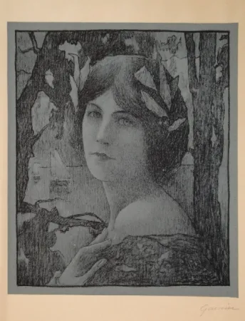 Lithografie Guinier - (Portrait d'une jeune femme)