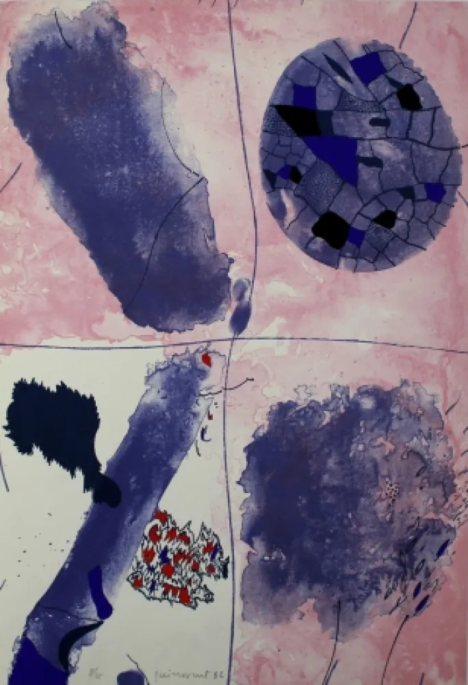 Lithografie Guinovart - Blaus