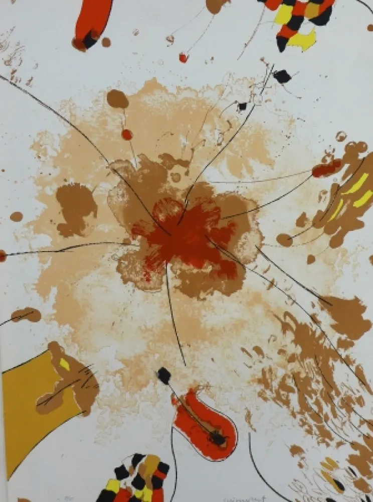 Lithografie Guinovart - Com la roda