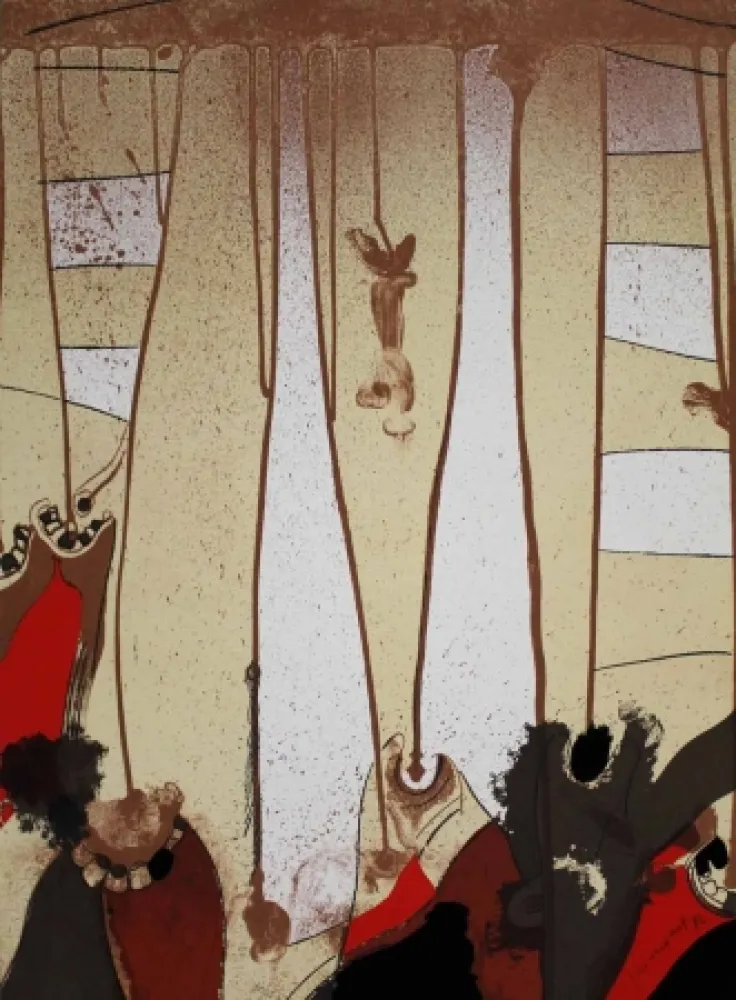 Lithografie Guinovart - Fang 2