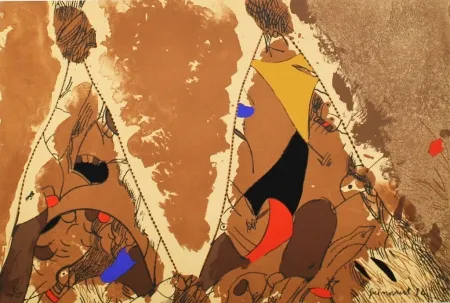 Lithografie Guinovart - Les pires