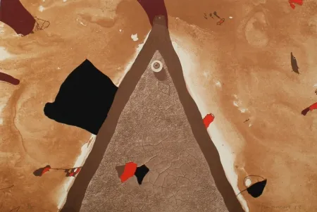 Lithografie Guinovart - L'ull 1982