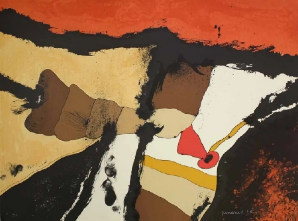 Lithografie Guinovart - Pedres articulades