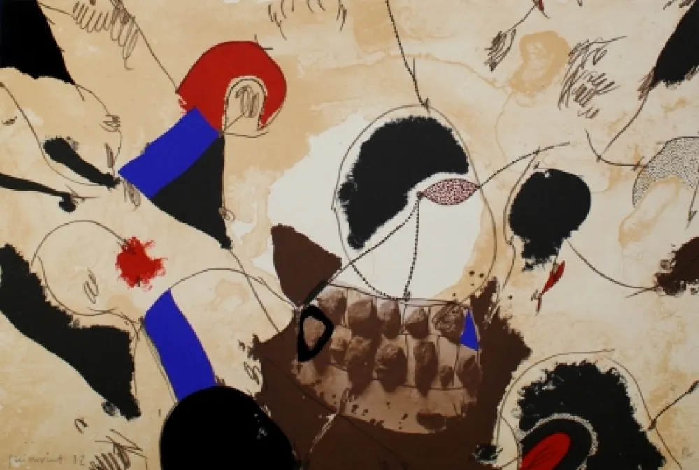 Lithografie Guinovart - Pedres i dents