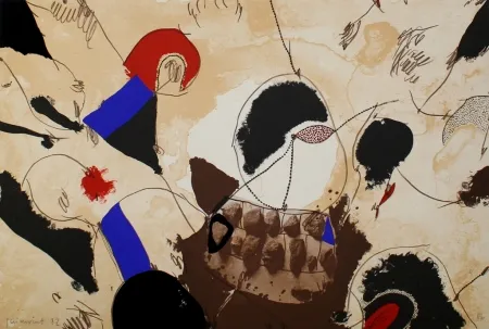 Lithografie Guinovart - Pedres i dents