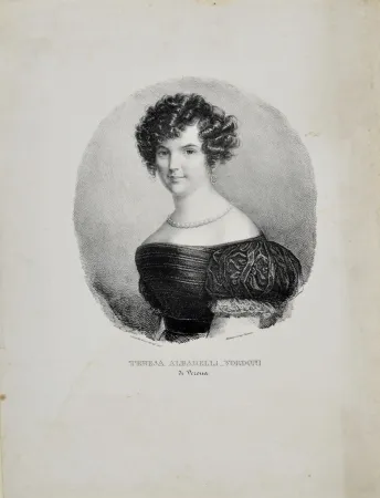 Lithografie Guiscardi Gandolfi - TERESA ALBARELLI VORDONI DI VERONA, 1839