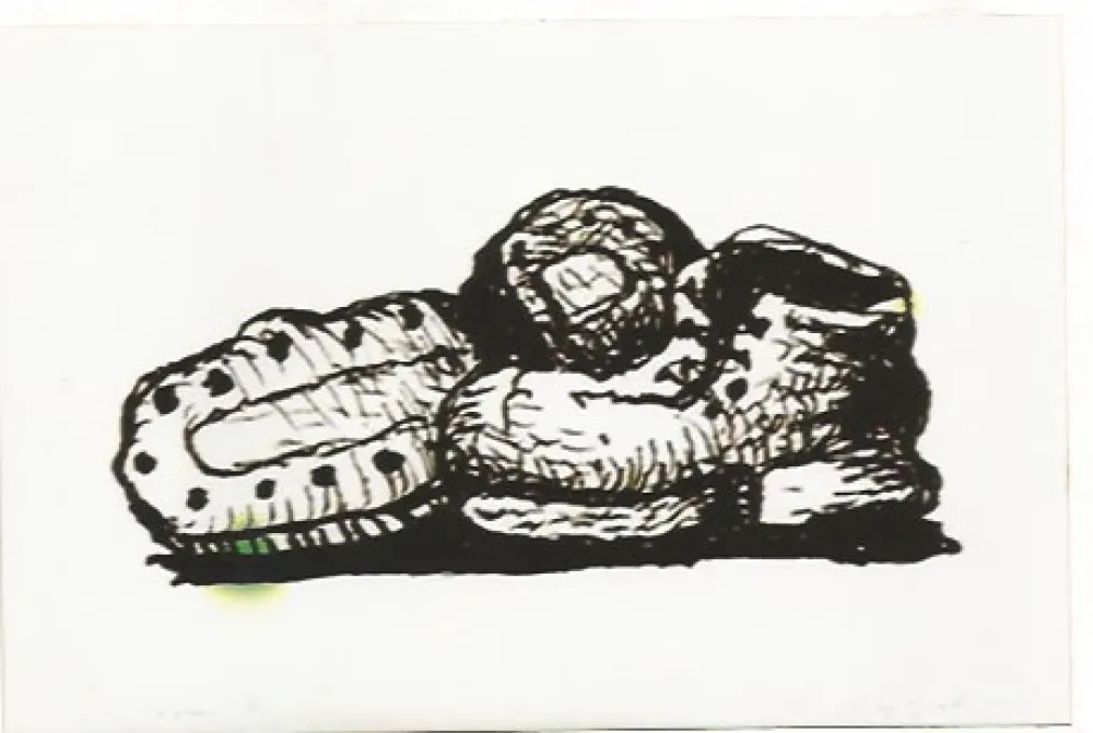 Lithografie Guston - Shoes